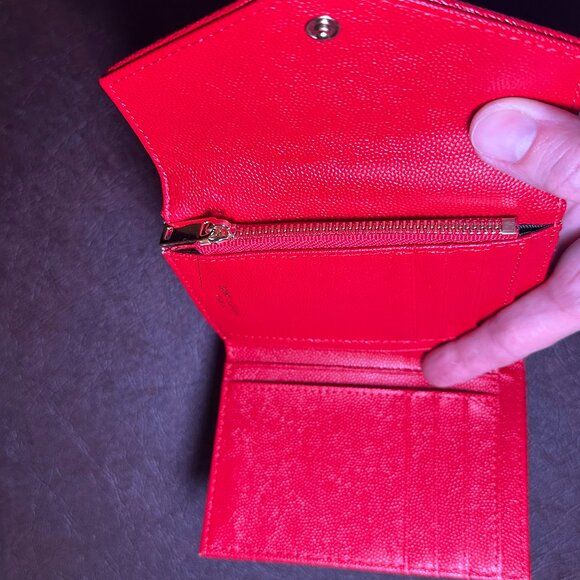 Designer inspired Satchel and Wallet in Monogram Cherry Print Brown, Red, Pink - Picture 16 of 16